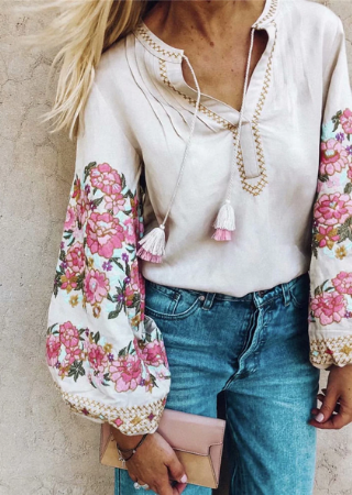 Dolman Floral Blouse