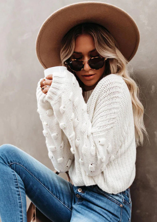 Shayla Sweater - White