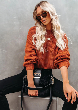 Shayla Sweater - Orange